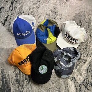 6 Hat Lot Vintage Modern Caps Snapback‎ Strapback Trucker Mixed Styles